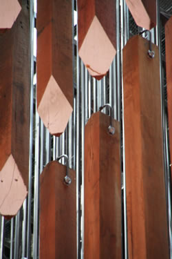 A closeup of the Tree of Knowledge Memorial today